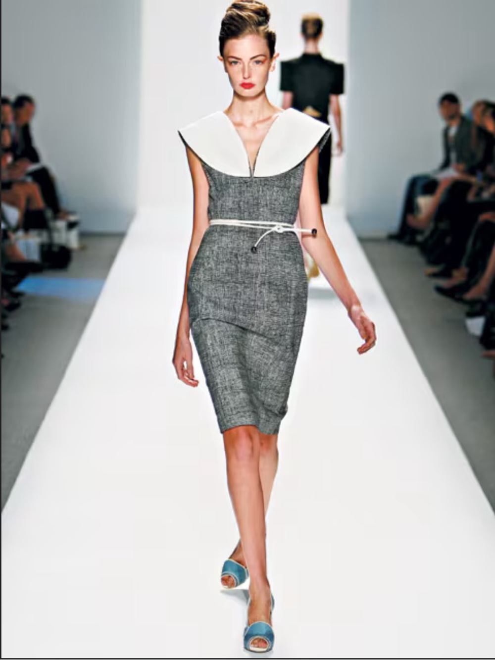 Andy & Debb 2010 Gray Sheath Dress (No Belt)